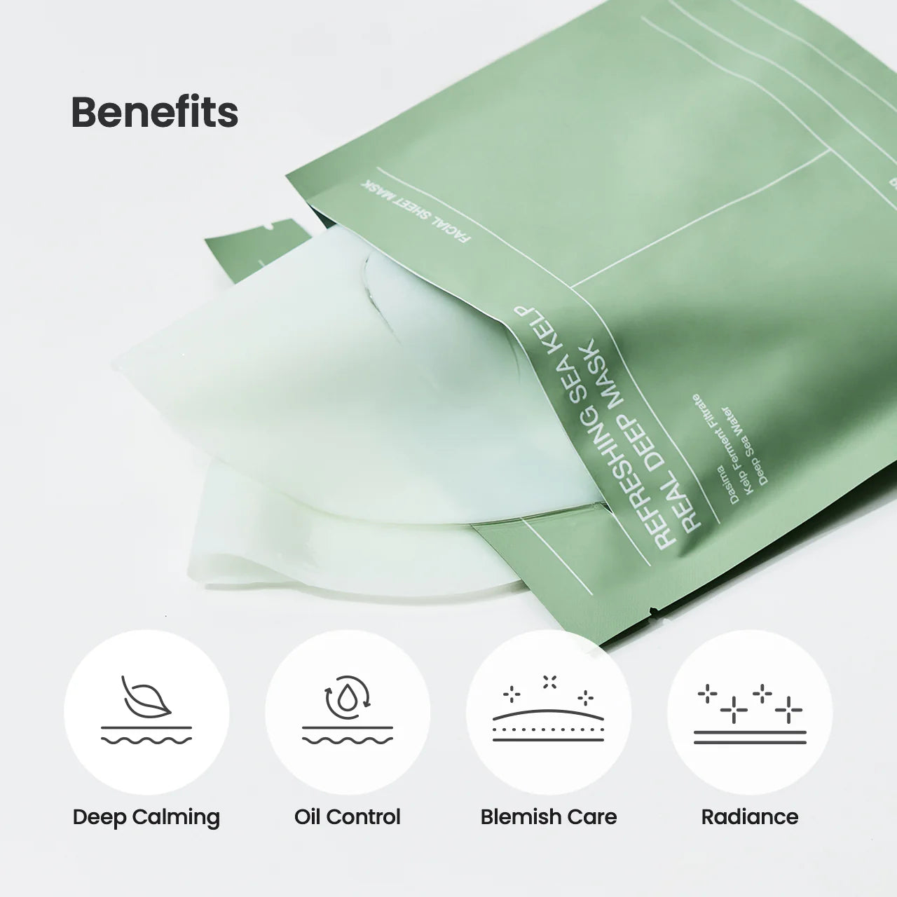 Biodance - Refreshing Sea Kelp Real Deep Mask - Soothing and Moisturizing Face Mask - 1pc/34g