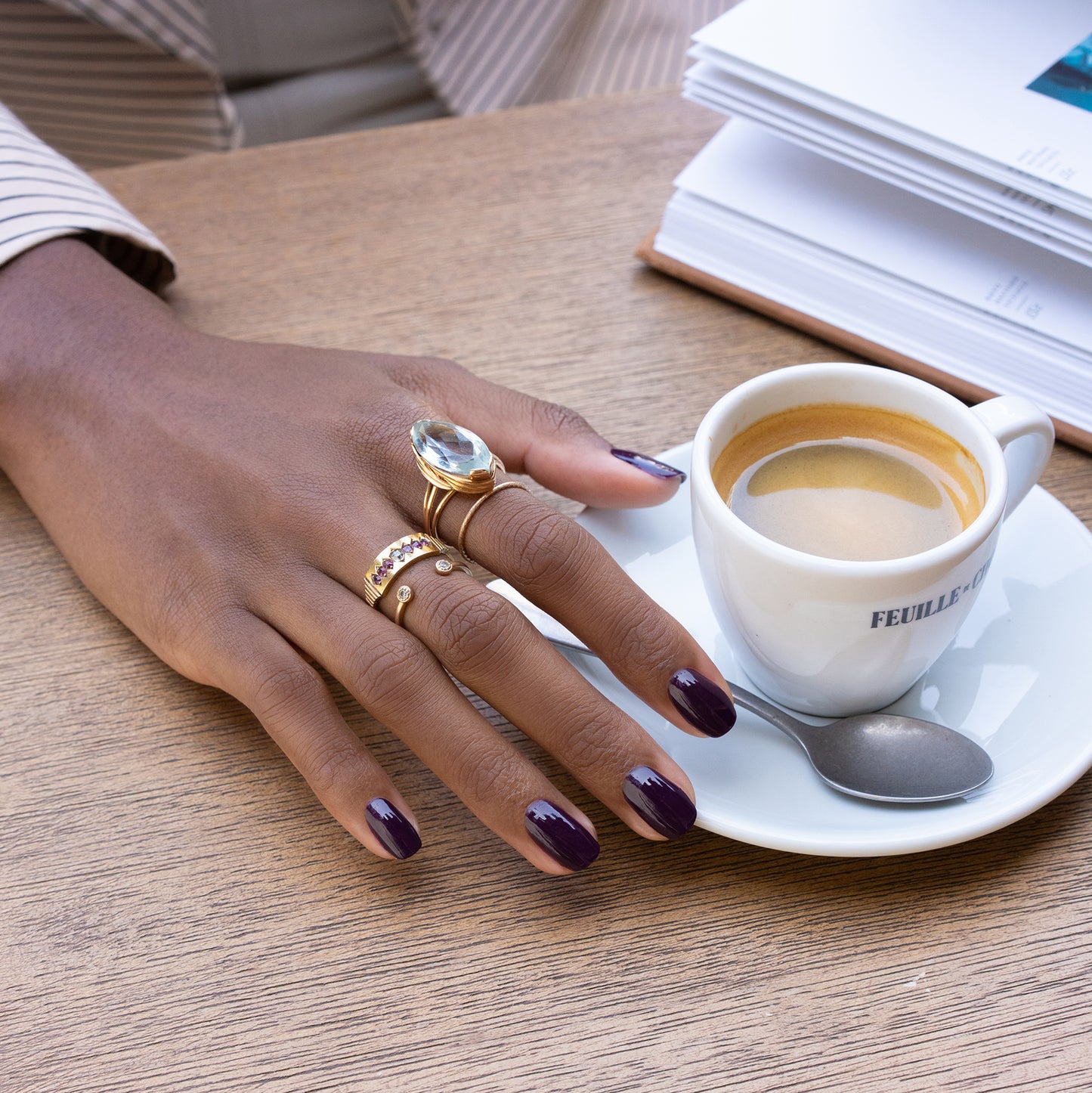 MANUCURIST - Long-Lasting Nail Polish - Aubergine
