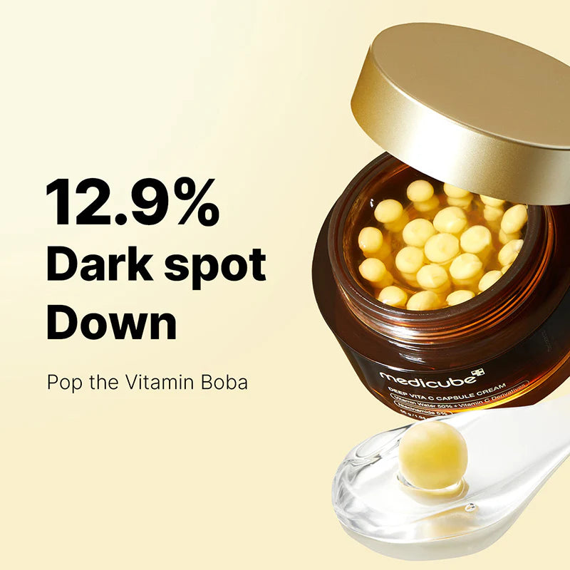 MEDICUBE - Deep Vita C Capsule Cream - Brightening and Firming Face Cream - 55g
