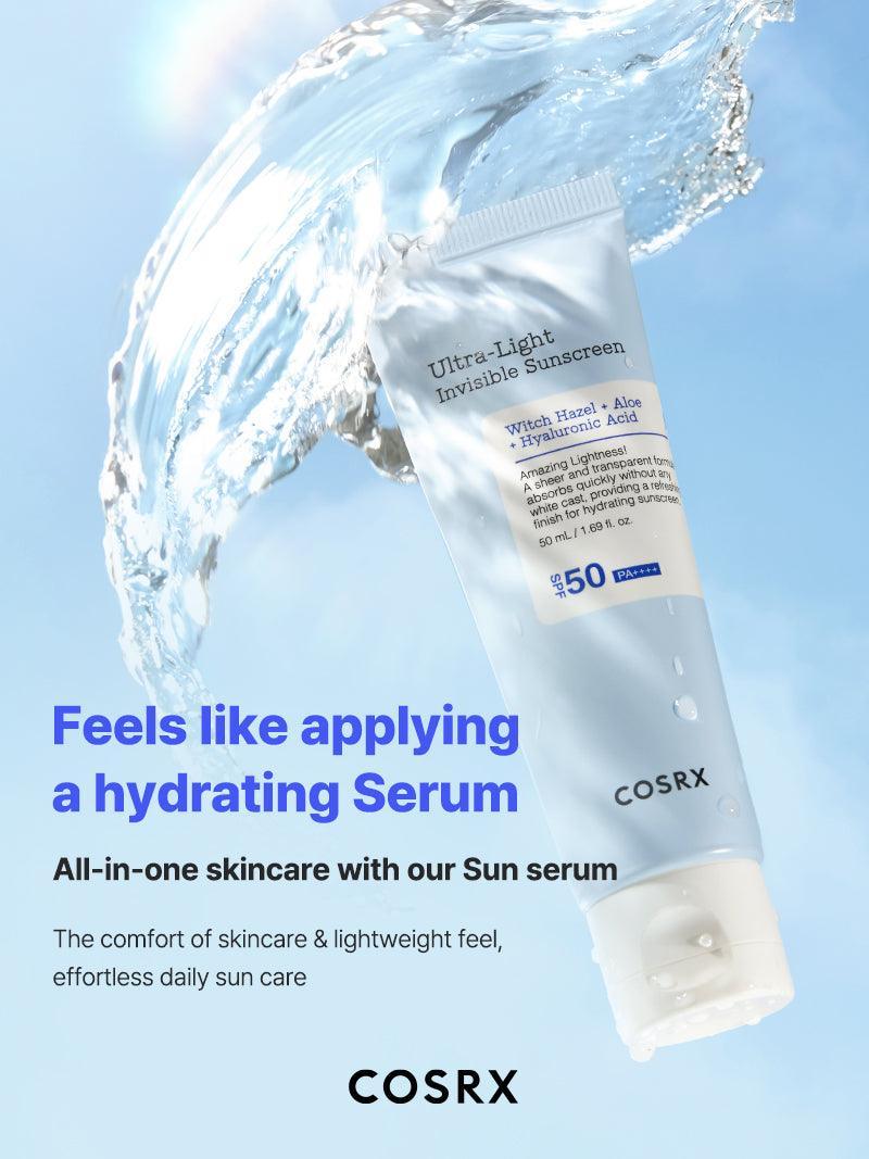 COSRX - Ultra - Light Invisible Sunscreen SPF50+/PA++++ - Light Moisturizing Sunscreen - 50ml