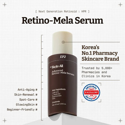 DR. REJU-ALL Advanced Retino-Mela Serum - 30ml