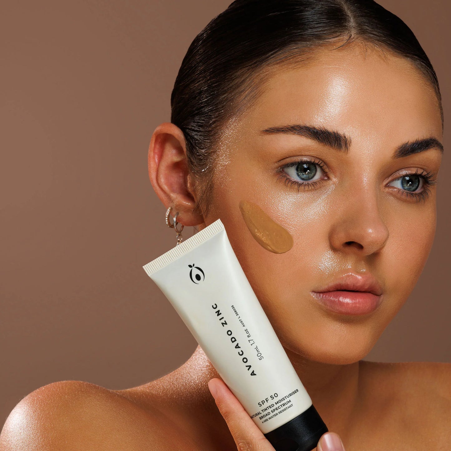 AVOCADO ZINC - SPF 50 Natural Tinted Moisturiser - MEDIUM DARK