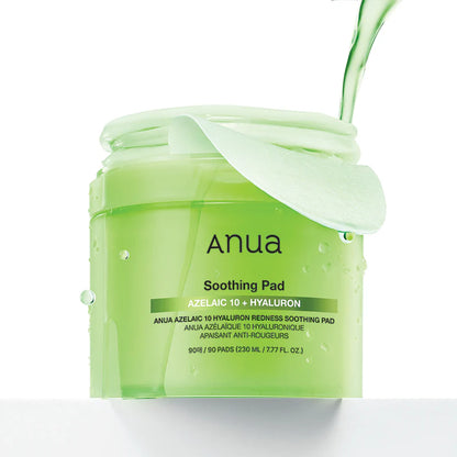 ANUA - Azelaic 10 Hyaluron Redness Soothing Pad - 230ml/90psc