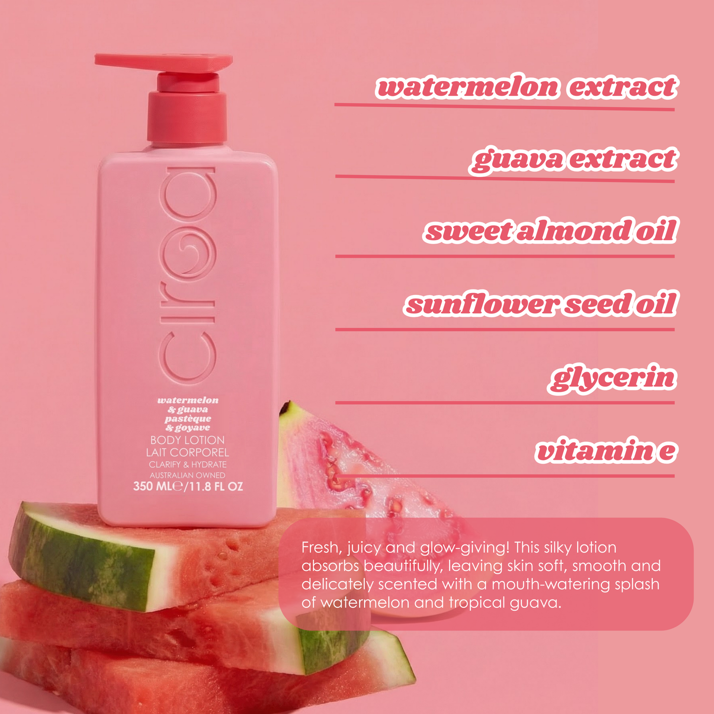 CIROA - Body Lotion Watermelon & Guava - 350ml