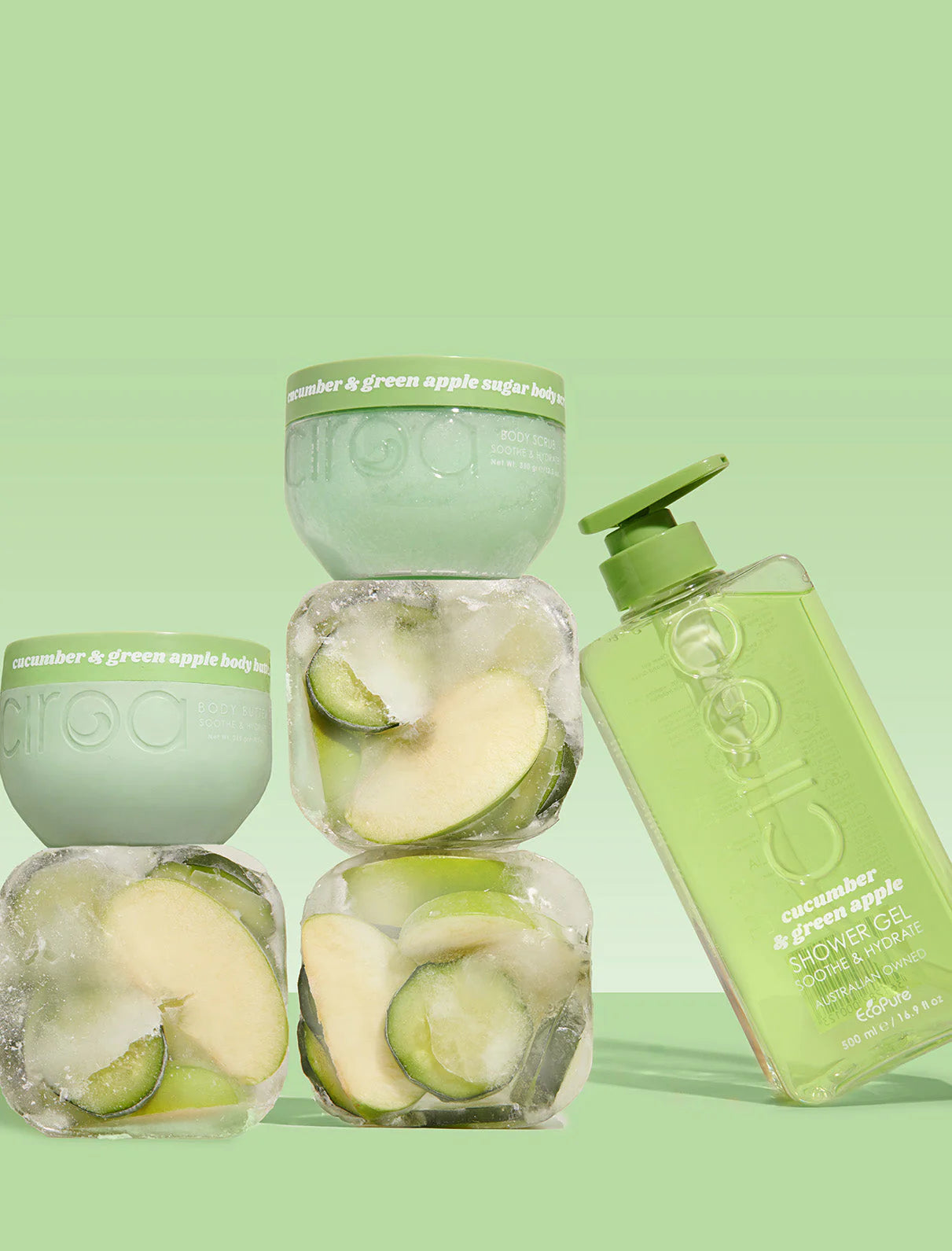 Ciroa - Cucumber & Green Apple Body Scrub 350g