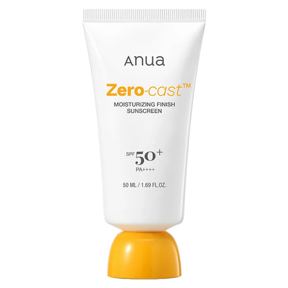 ANUA - Zero-Cast Moisturizing Finish Sunscreen - 50ml