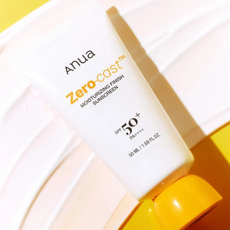 ANUA - Zero-Cast Moisturizing Finish Sunscreen - 50ml