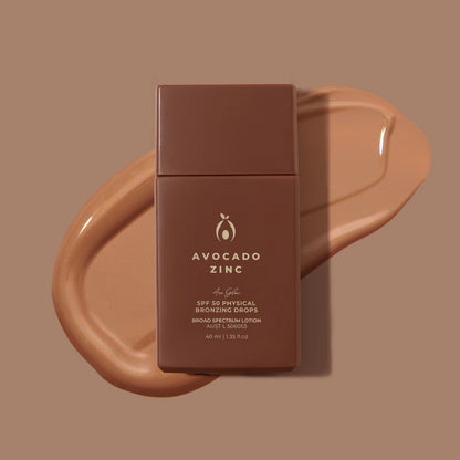 Avocado Zinc - SPF 50 Physical Bronzing Drops - 40ml
