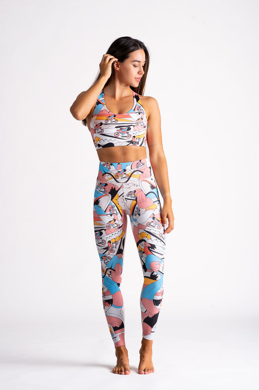 Leggings - Cyclist Print