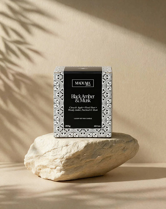MADUMA® Scented Candle - Black Amber & Musk