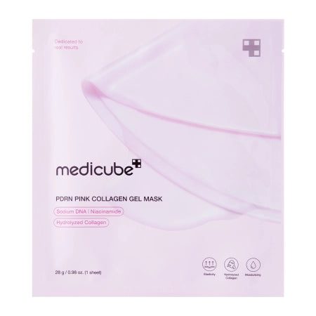 MEDICUBE - PDRN Pink Collagen Jelly Gel Mask - Firming Hydrogel Face Mask - 1pc/28g