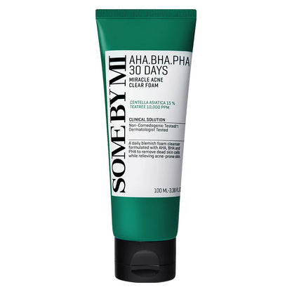 SOME BY MI - AHA BHA PHA 30 Days Miracle Acne Clear Foam - 100ml