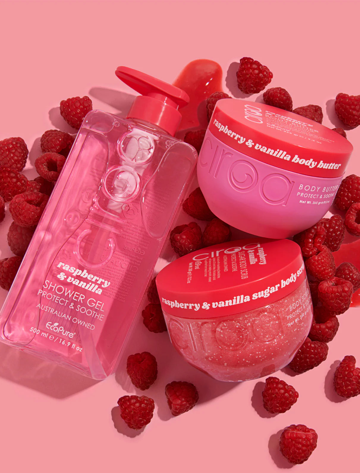 Ciroa - Rasberry & Vanilla Shower Gel