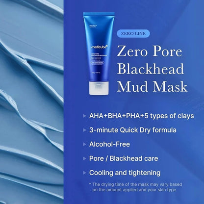 MEDICUBE - Zero Pore Blackhead Mud Mask - 100g