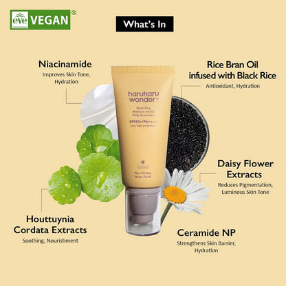 Haruharu Wonder - Black Rice Moisture Airfit Daily Sunscreen SPF50+ PA++++ - 50ml