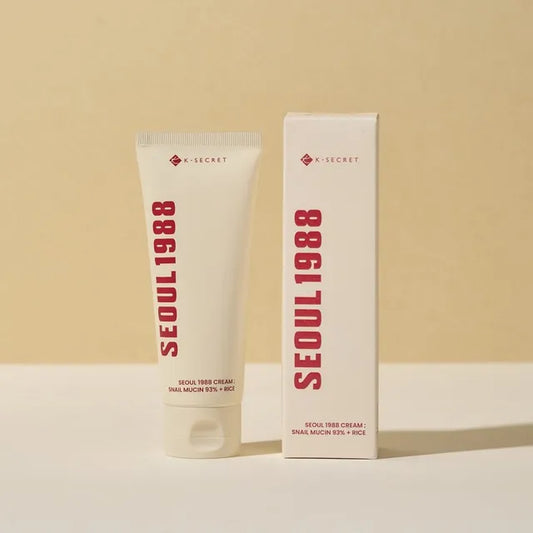 K-SECRET - SEOUL 1988 Cream : Snail Mucin 93% + Rice. - 100ml