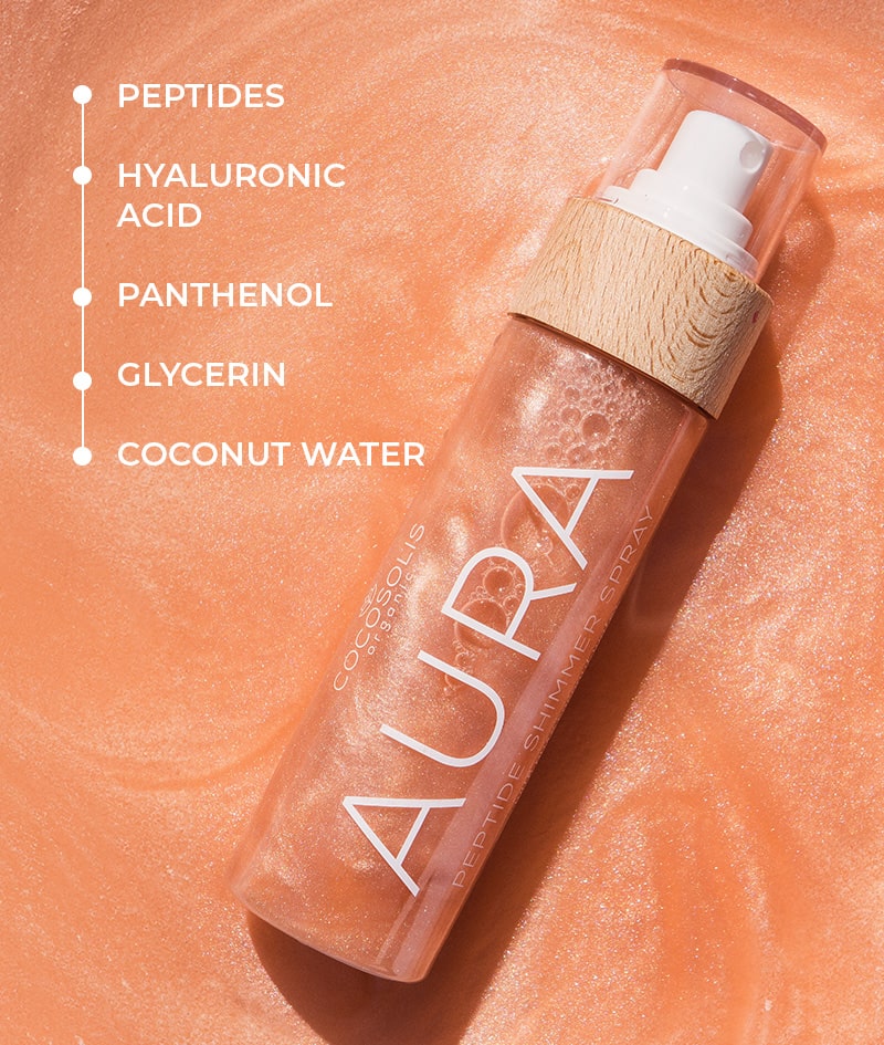 COCOSOLIS Organic - AURA NUDE Peptide Shimmer Spray - 100ml