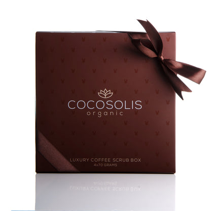 COCOSOLIS Organic - Luxury Coffee Scrub Box - 4 x 70g