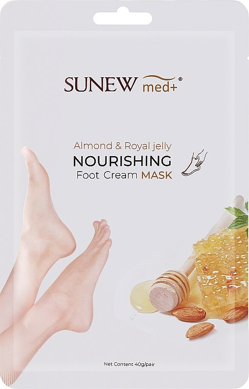 SUNEWMED+ Sweet Almond Oil and Royal Jelly Foot Mask - 40g